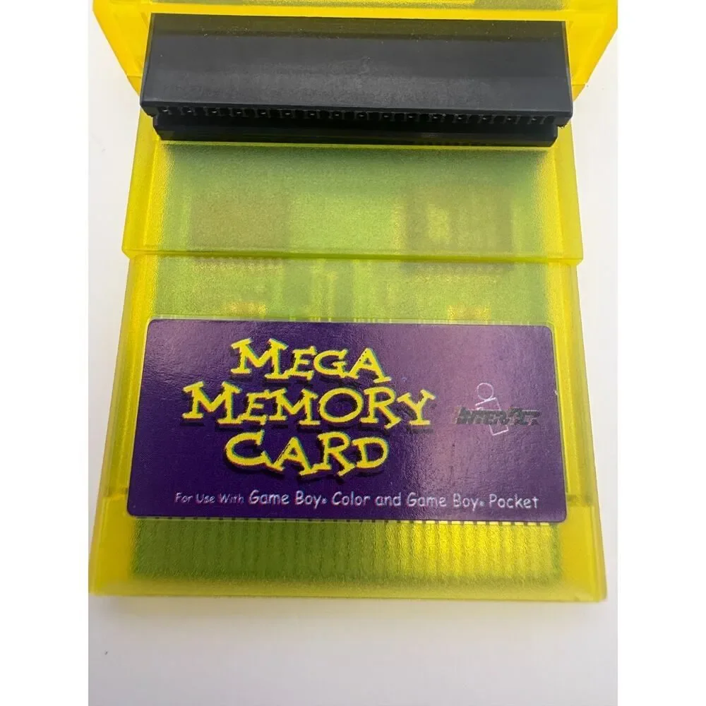 InterAct Mega Memory Card Game Boy Color Pocket Save Memory Card Yellow
